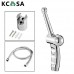 KCASA Hand Held Bidet Shower Toilet Sprayer with Double Control Three Way Angle Water Valve - B078N32DK2